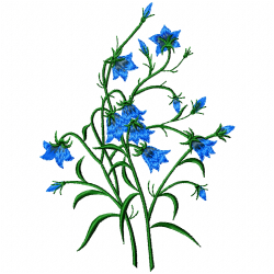 Flowers And Tree Embroidery Design 1 Flowers And Tree Embroidery Design 1